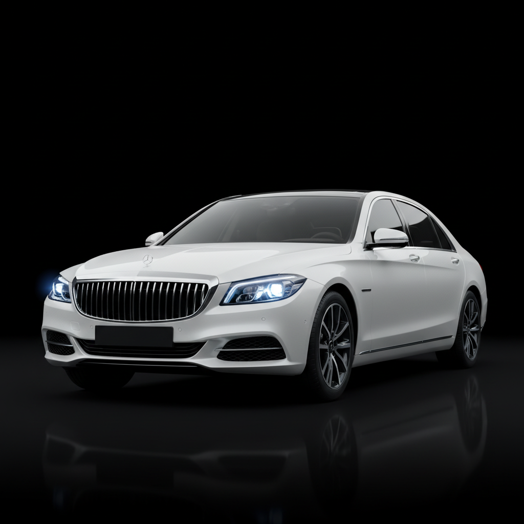 Luxury White Mercedes